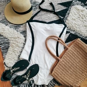 DKNY Tied one-piece swimsuit